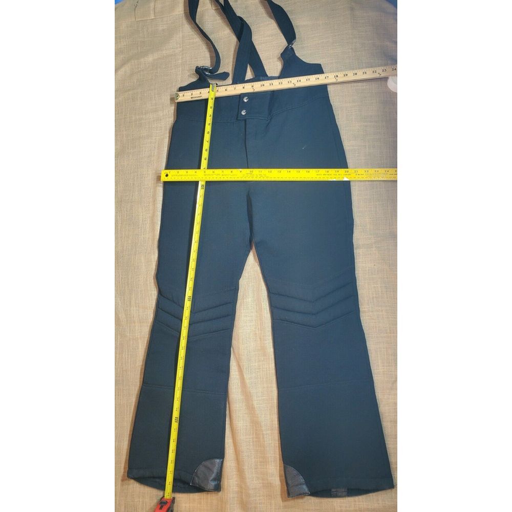 Vintage Profile Mens Wool Blend‎ Snow Pants 36 Regular Black Made In Hong Kong